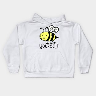 Cute Wholesome Bee Yourself Hand Drawn Kids Hoodie